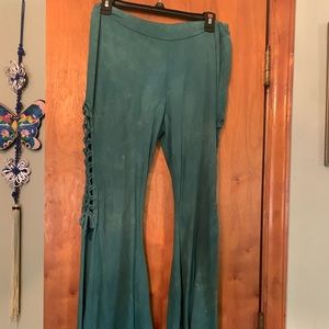 Split leg bell bottoms